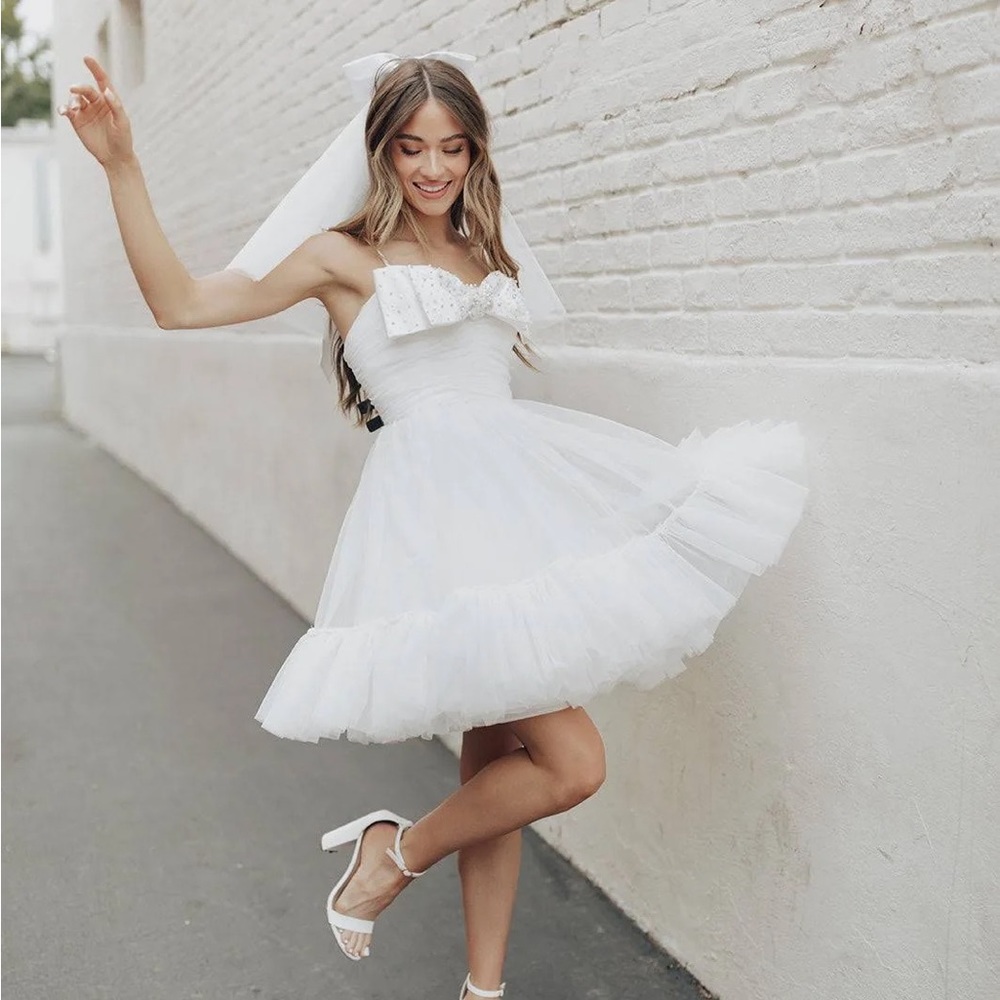 Genevieve Bow Mini Dress
